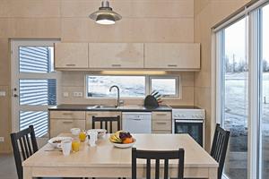 Kitchen of a larger sized cottage