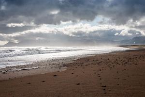 Sandy beach by Guesthouse Langaholt