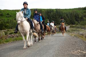 Horse riding with Íshestar