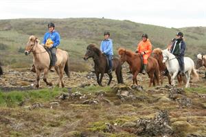 Horse riding with Íshestar