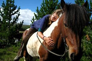 Horse riding with Íshestar