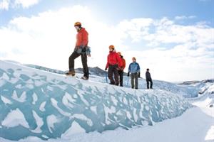 Hiking on Sólheimajökull Glacier