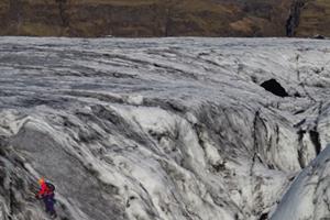 Hiking on Sólheimajökull Glacier