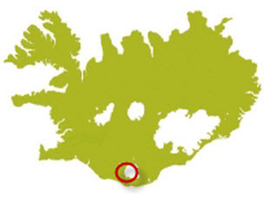 Location of Sólheimajökull Glacier