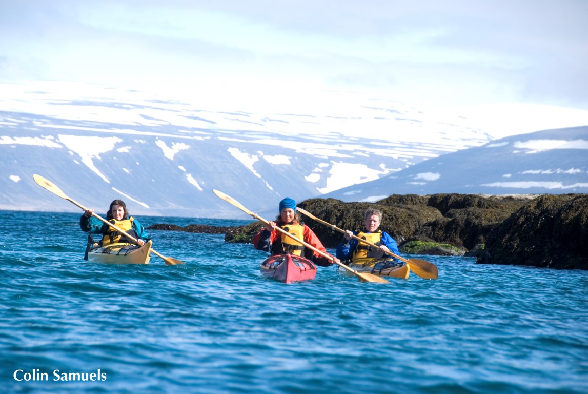 Kayak short tour Heydalur, Westfjords.