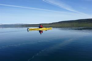 Sea kayaking from Heydalur