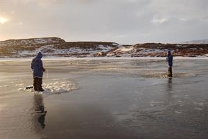 Fishing through the ice