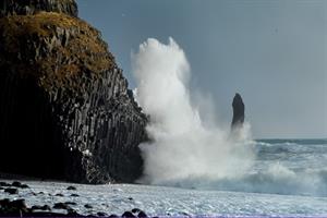 Hálsanef by Reynisfjara beach