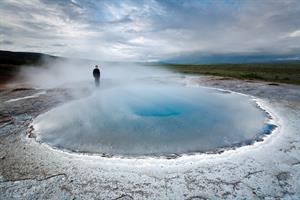 Geysir hot spring area