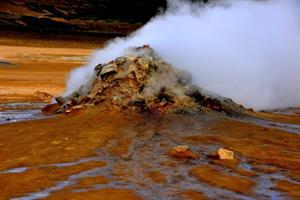 Námaskarð geothermal area near Lake Mývatn