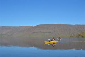 Go on a sea kayaking tour in the Westfjords.