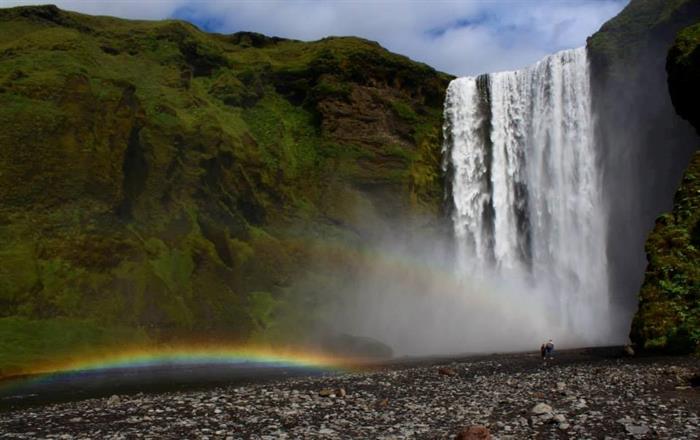 Skógafoss Waterfall by Hotel Skógafoss