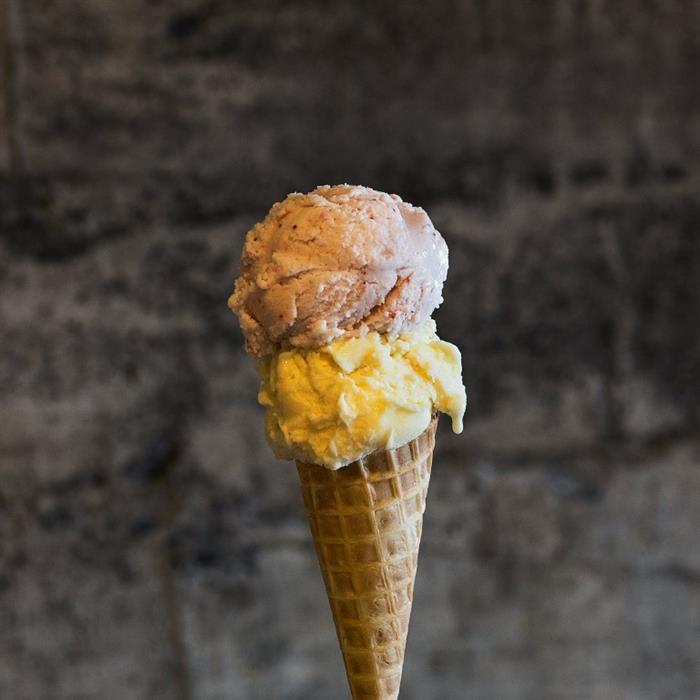 Farmhouse icecream at Efstidalur in South Iceland