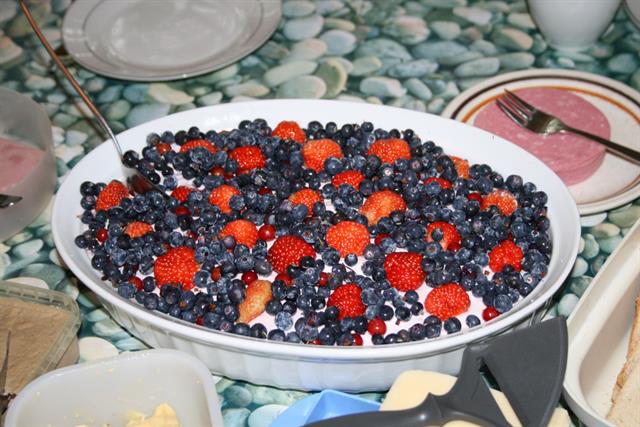 Icelandic skyr with berries