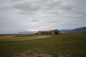 9-hole golf course and Snæfellsjökull glacier